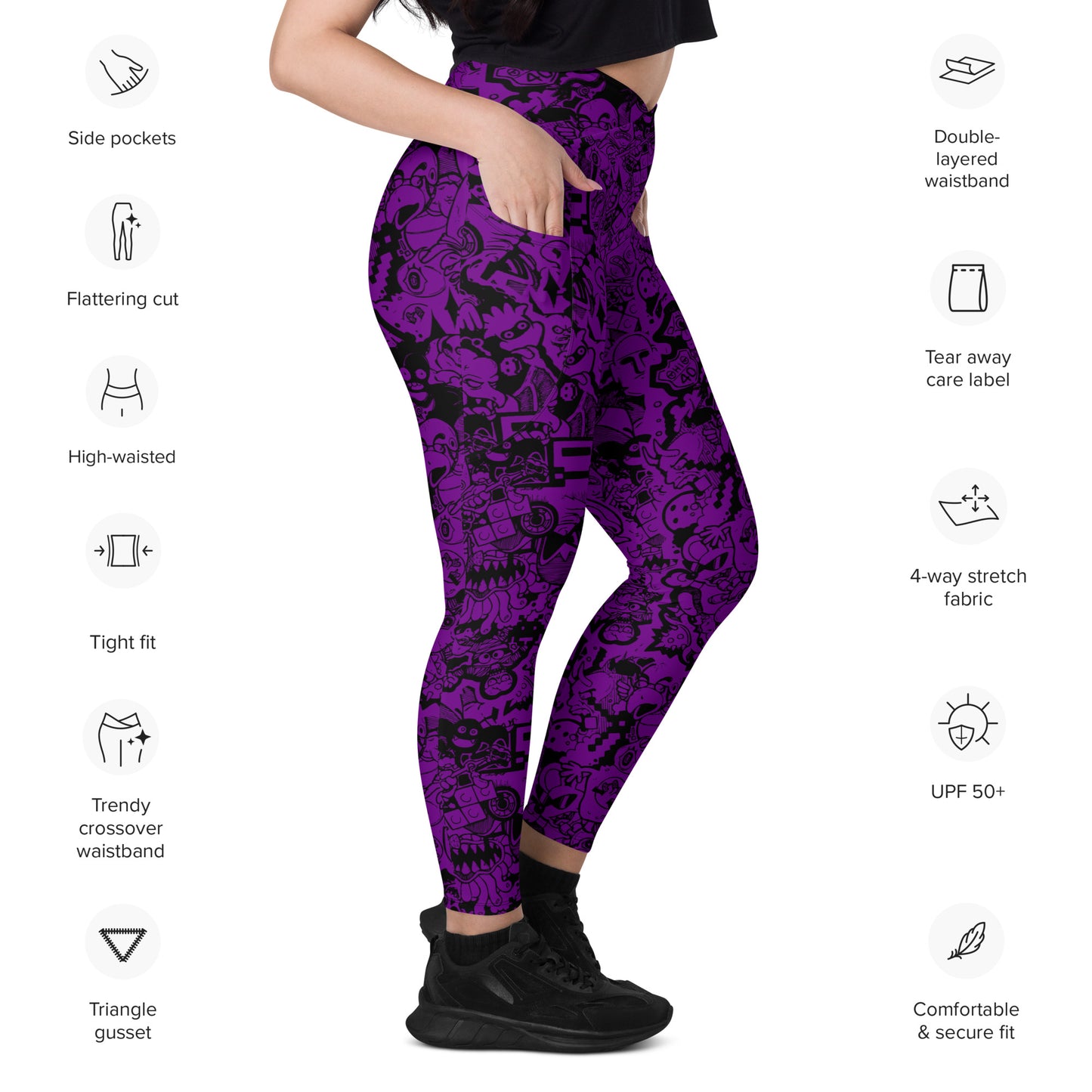 MONSTER SMAAAASH!! LEGGINGS w/ POCKETS