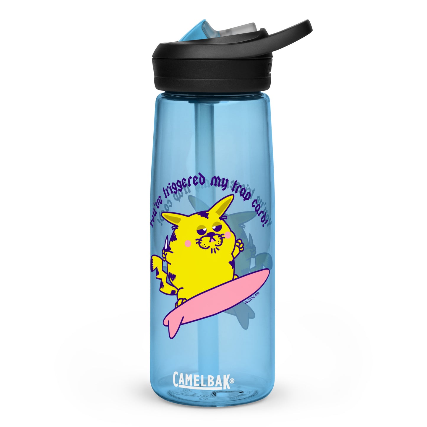 SURFIN' GARFICHU SPORTS WATER BOTTLE