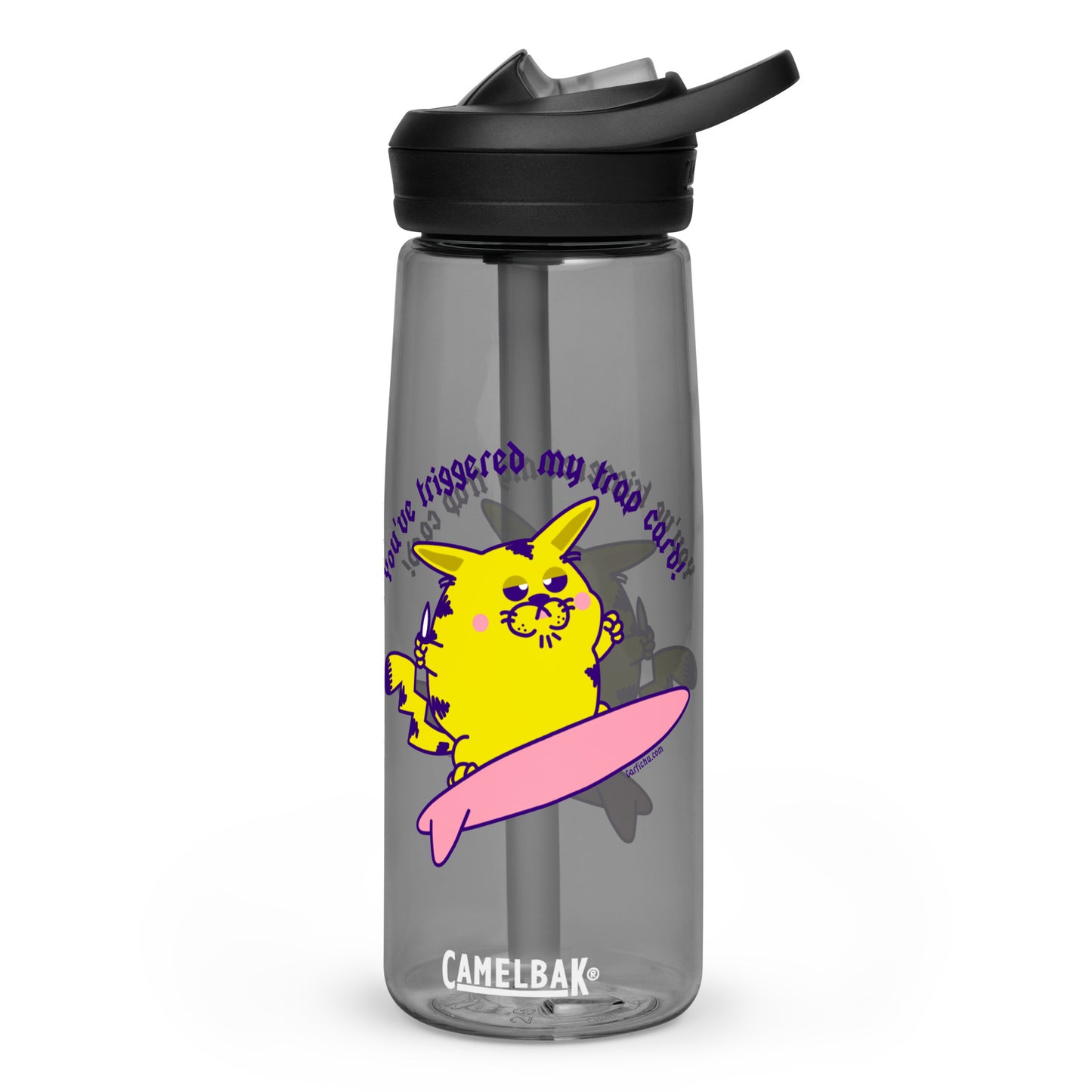 SURFIN' GARFICHU SPORTS WATER BOTTLE