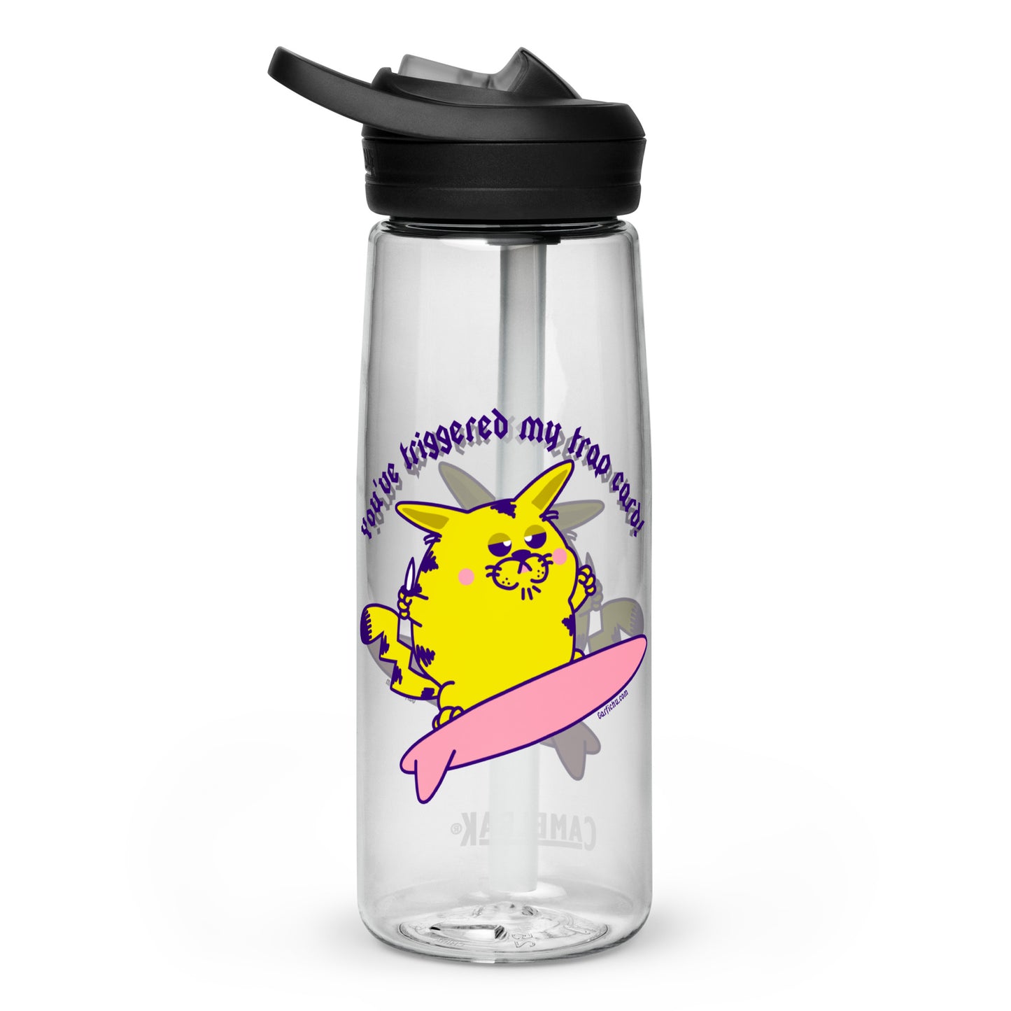 SURFIN' GARFICHU SPORTS WATER BOTTLE