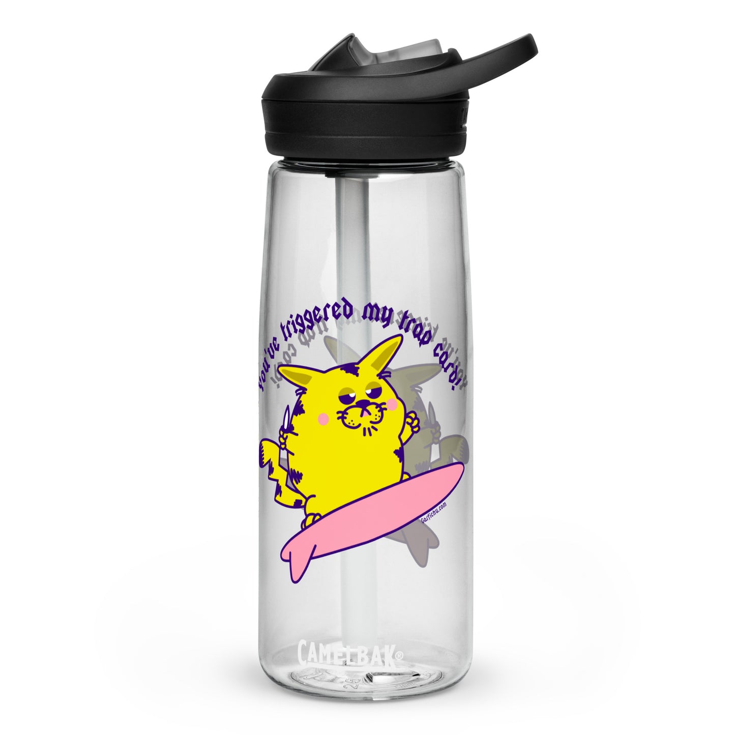 SURFIN' GARFICHU SPORTS WATER BOTTLE