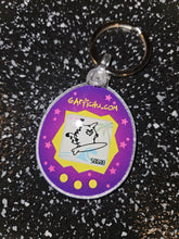 Load image into Gallery viewer, SURFIN&#39; GARFICHU FAUX VIRTUAL PET KEYCHAIN
