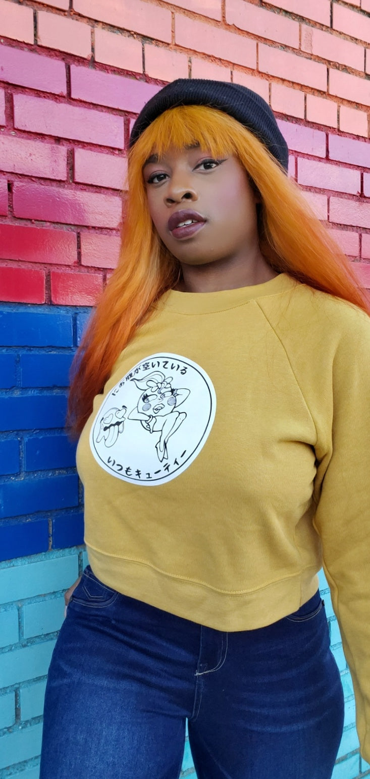 MS. MUSTARD CROP SWEATER [LADIES]